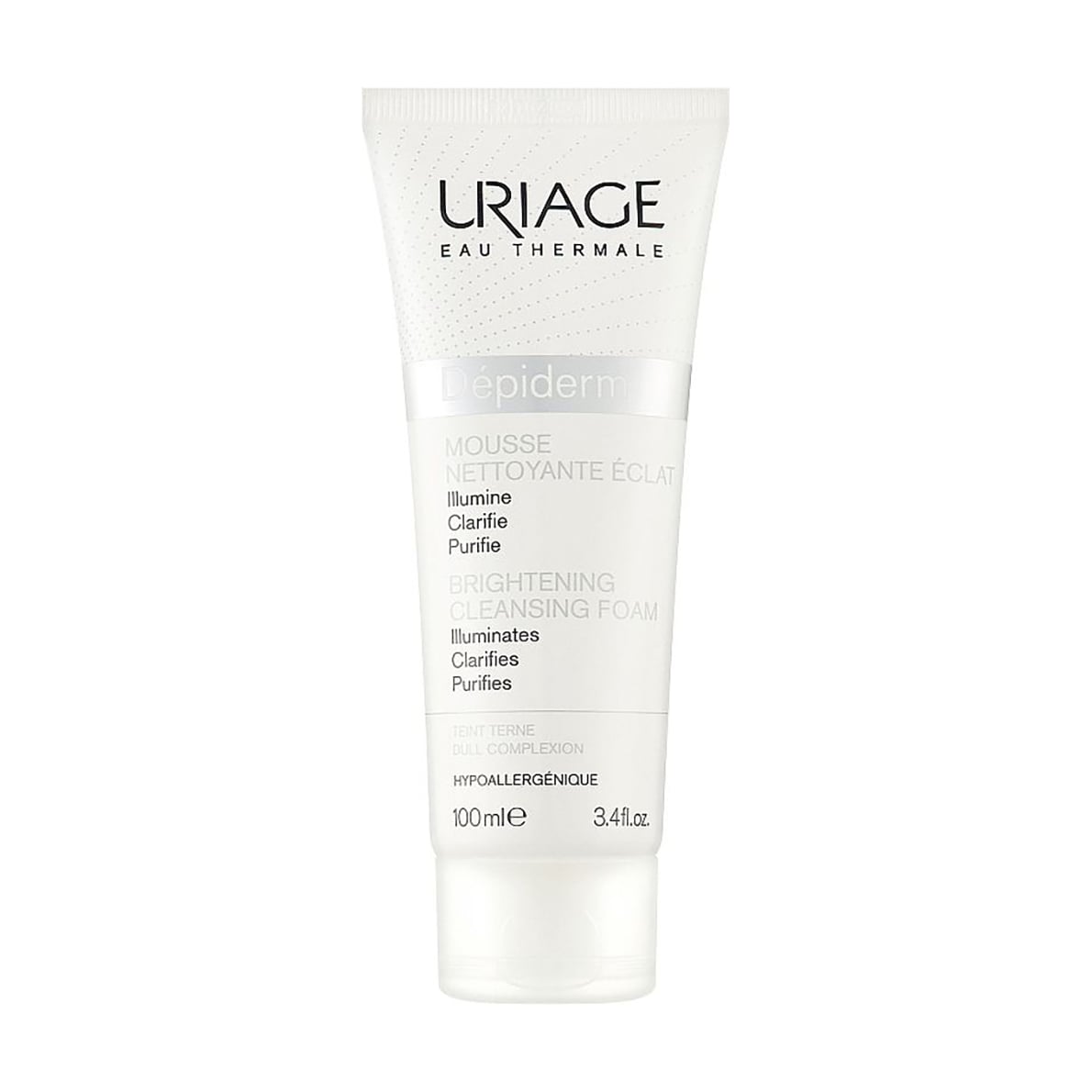 Крем-мус для вмивання Uriage Depiderm Brightening Cleansing Foam надає сяяння, 100 мл