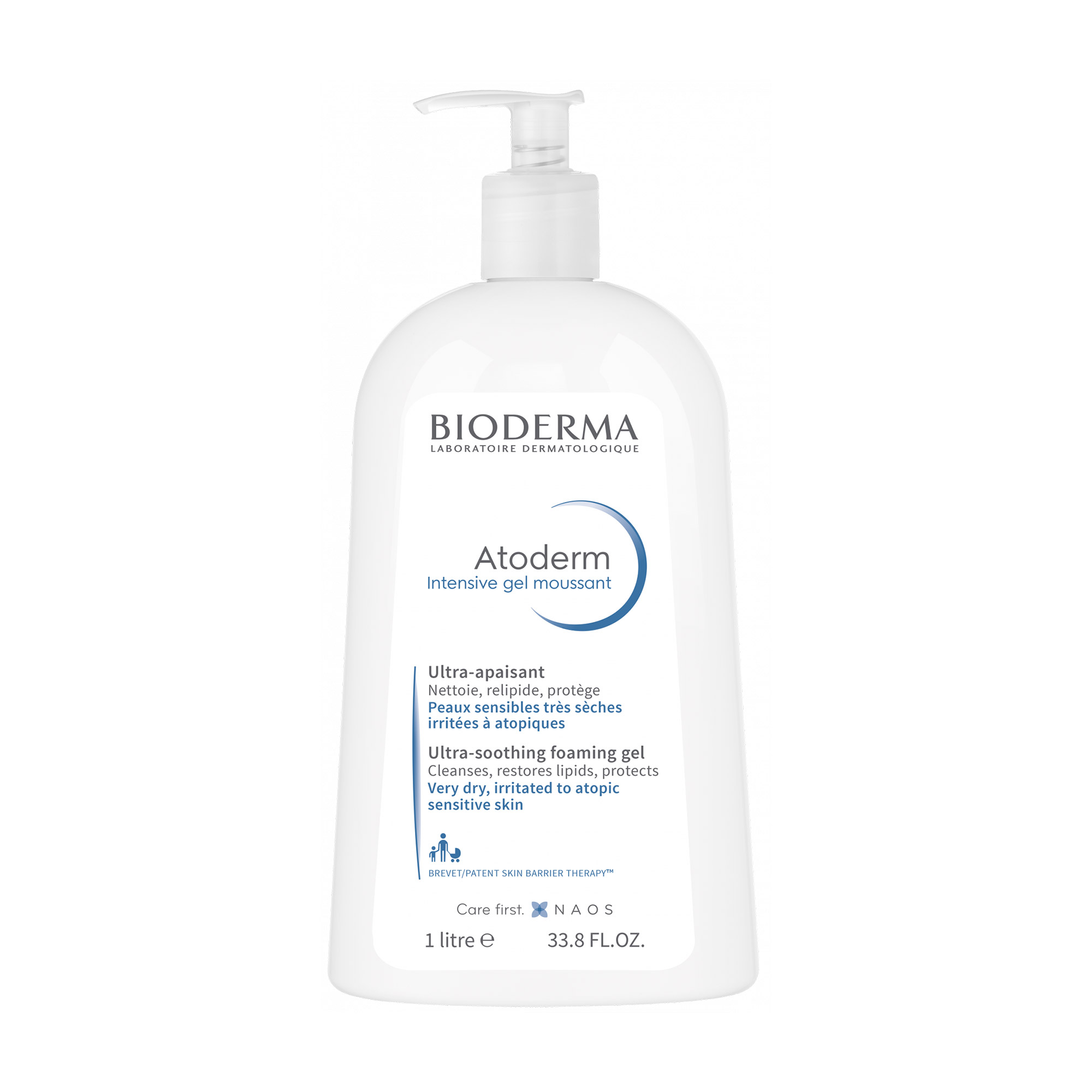 Очищувальний гель-мус для вмивання Bioderma Atoderm Intencive Ultra-rich Foaming Gel, 500 мл